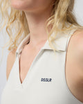 Dsslr: tanktop - Off White/Sky Captain Blue