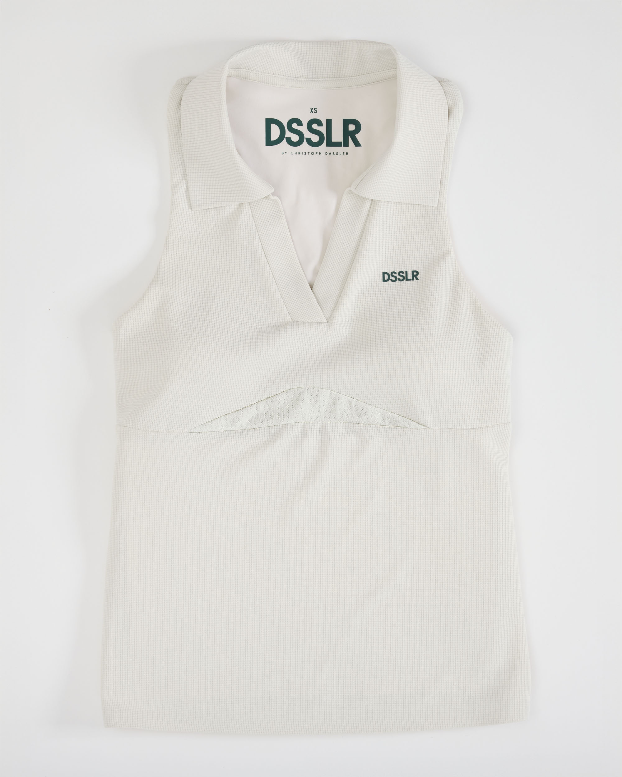 Dsslr: tanktop - Off White/Green