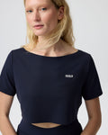 Dsslr: cropped shirt - Sky Captain Blue