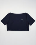 Dsslr: cropped shirt - Sky Captain Blue