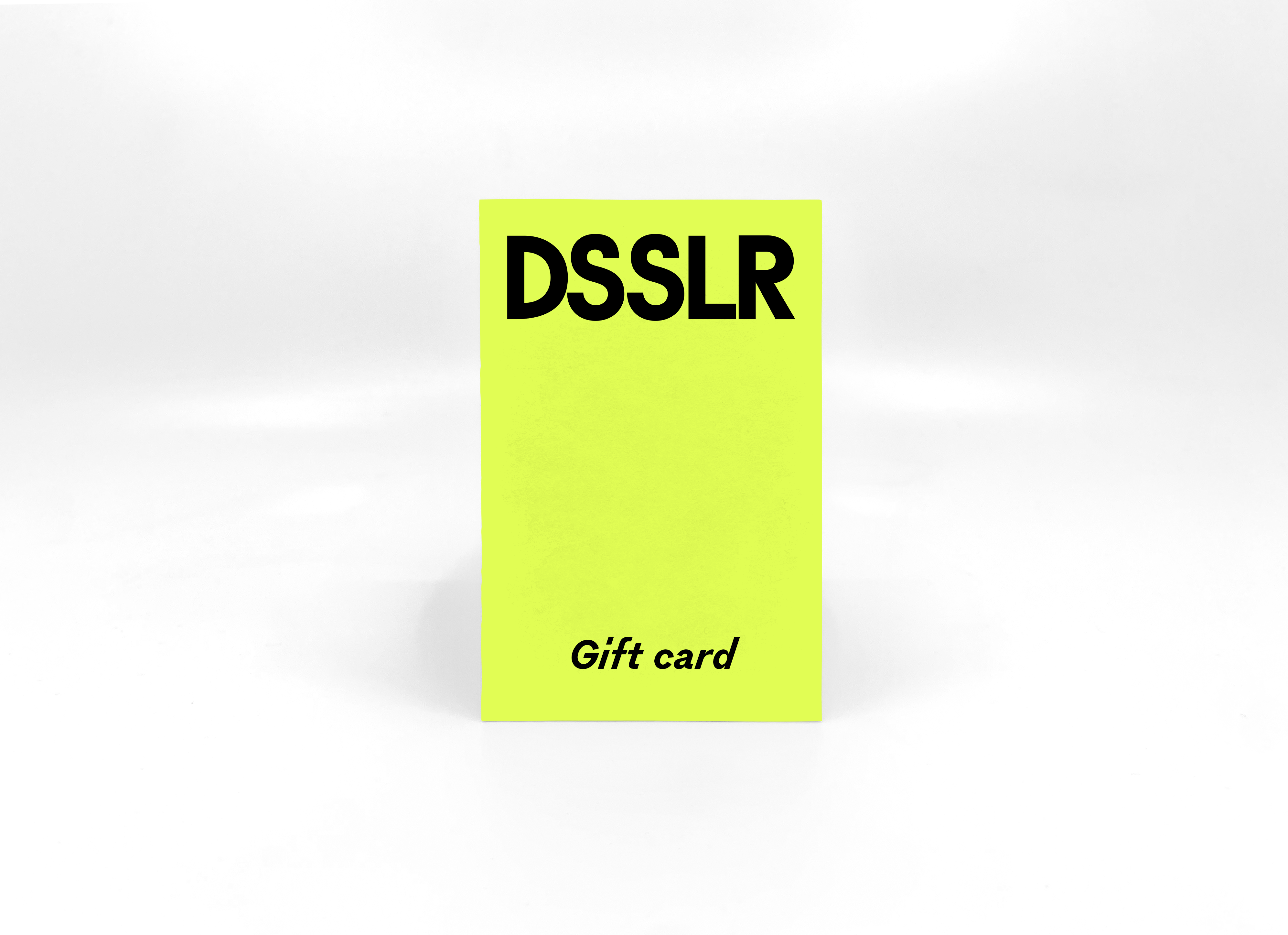 DSSLR Digital Gift card