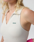 Dsslr: tanktop - Off White/Green